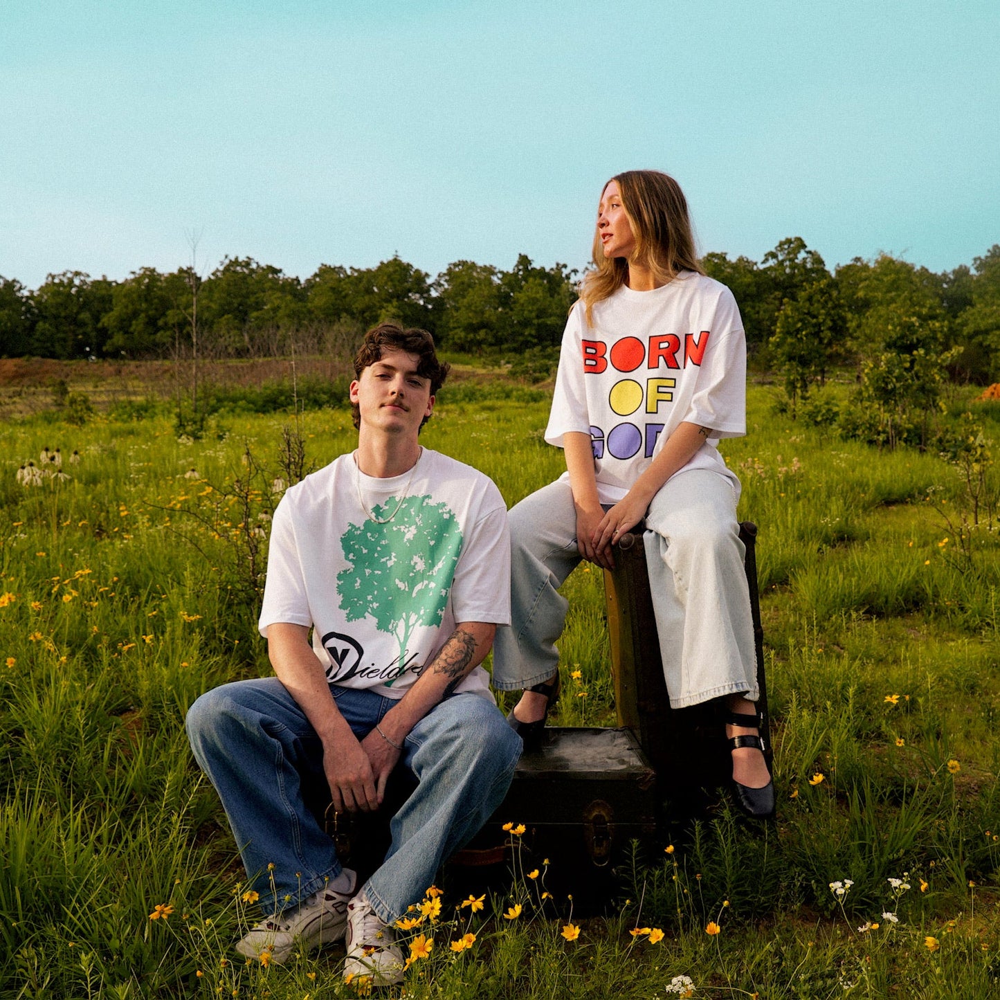 "Yielded Connection" Classic Oversized Tee